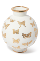 Botanist Round Butterfly Vase